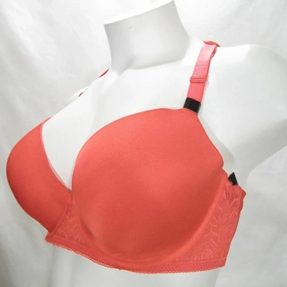 42D Paramour 115011 Carolina Seamless Bra Cayenne Orange NWT - Picture 5 of 11